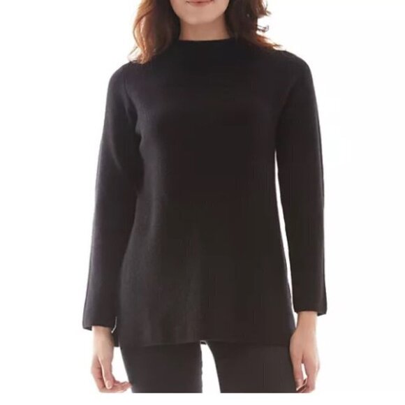Apt 9 Black Mock Neck Pullover Sweater Sz M - Picture 1 of 4